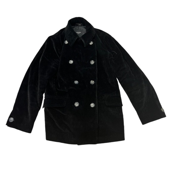 Weekend MaxMara Black Corduroy Pea Coat - Picture 1 of 8